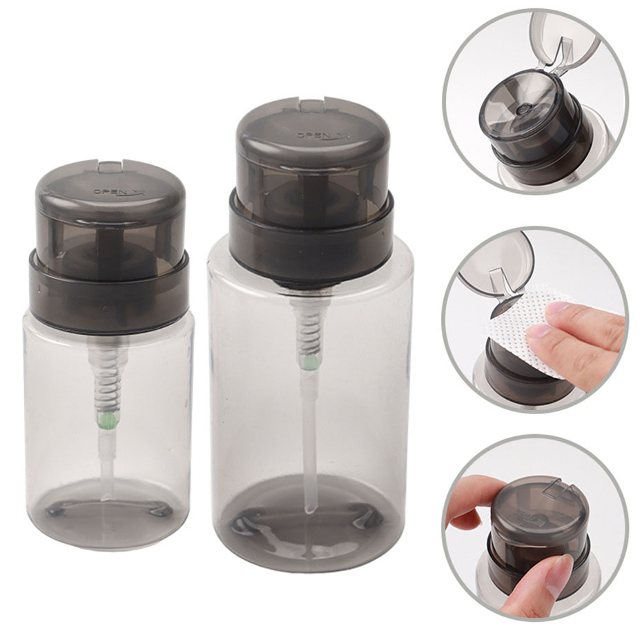 Reusable Bottle - 2026 ขวดรีฟิลแบบกด 1 ชิ้น ขวดปั๊มเปล่าสำหรับบรรจุน้ำยาทาเล็บและน้ำยาล้างเครื่องสำอาง