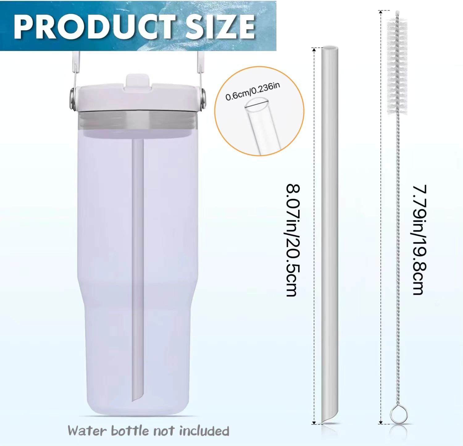 6pcs หลอดดูดแบบใช้ซ้ําได้หลอดพ - Reusable Straw บทวิจารณ์และราคา