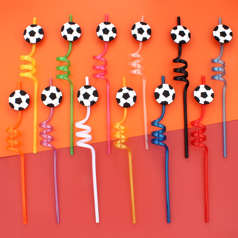 หลอดธีมฟุตบอล 12 ชิ้น, ปาร์ตี้ - Reusable Straw บทวิจารณ์และราคา