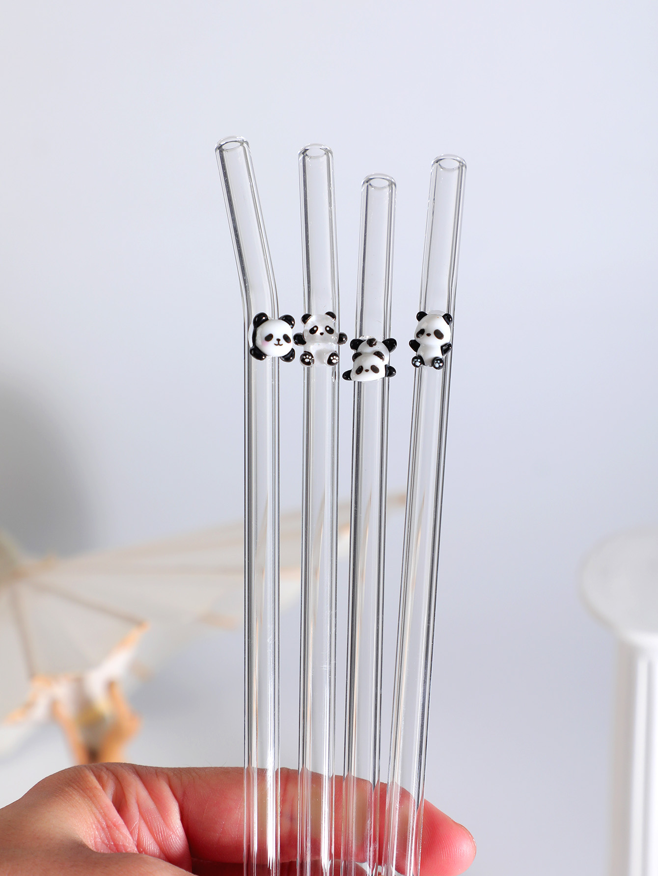 หลอดแก้วโค้งดีไซน์แพนด้า 4/7 ช - Reusable Straw บทวิจารณ์และราคา
