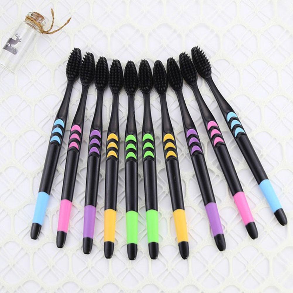 10 ชิ้น แปรงสีฟันขนนุ่ม ถ่านไม - Bamboo Toothbrush บทวิจารณ์และราคา
