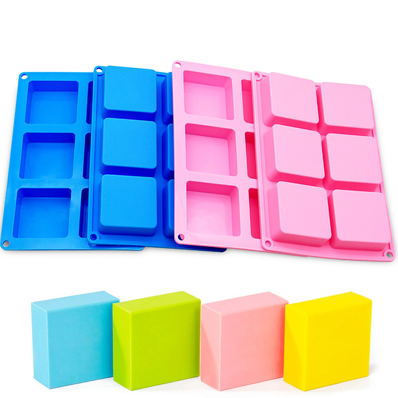 แม่พิมพ์สบู่สี่เหลี่ยม6ช่องถาด - Eco Soap บทวิจารณ์และราคา