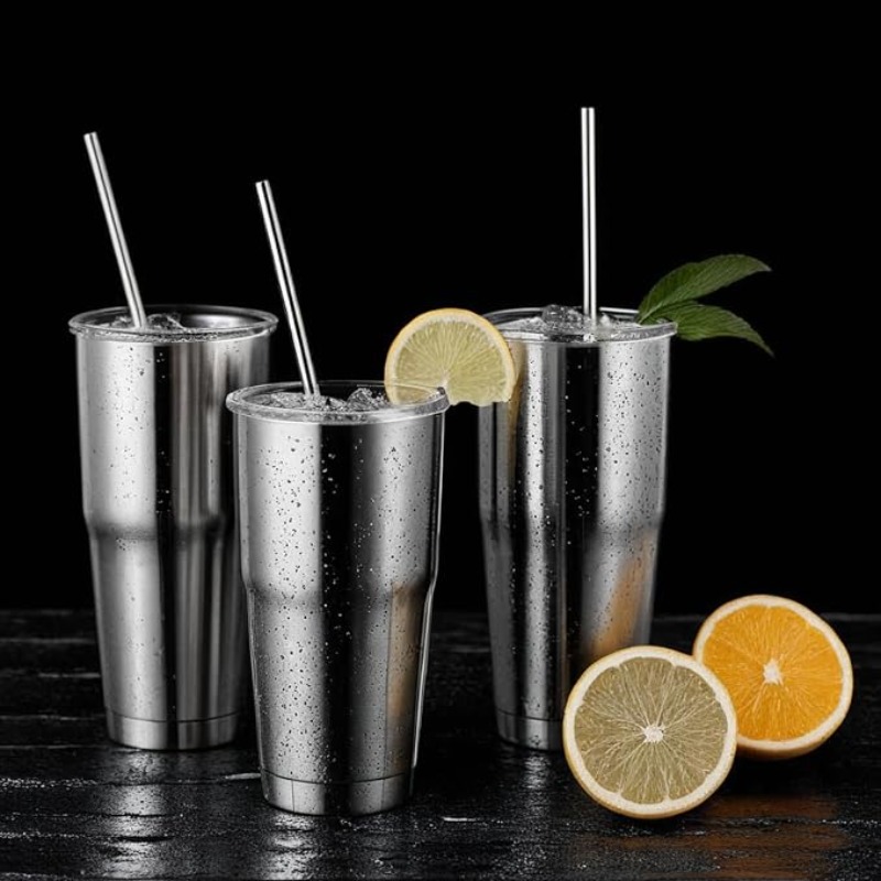 หลอดโลหะสแตนเลสแบบใช้ซ้ำได้ 3  - Reusable Straw บทวิจารณ์และราคา