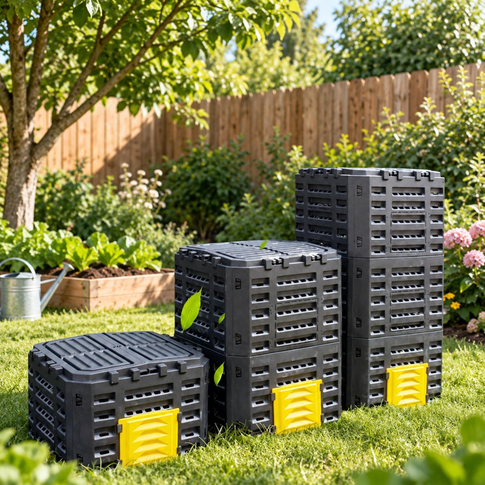 กล่องหมักปุ๋ยสำหรับสวนกลางแจ้ง - Compost Bin บทวิจารณ์และราคา