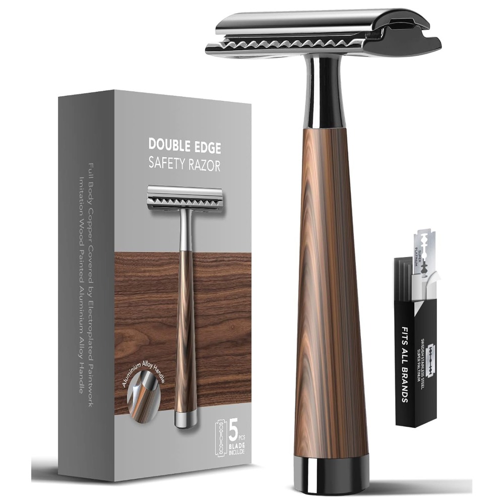 มีดโกนสองคมแบบขั้นสูง ด้ามจับไ - Safety Razor Handle บทวิจารณ์และราคา
