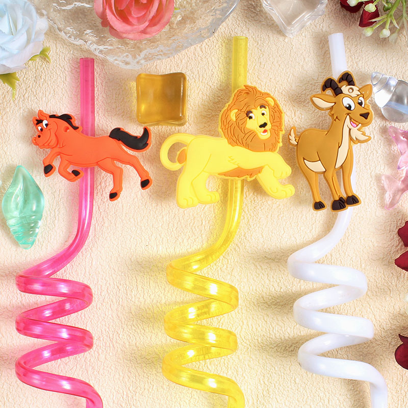 หลอดดูดน้ำลายการ์ตูนธีมสัตว์ 1 - Reusable Straw บทวิจารณ์และราคา