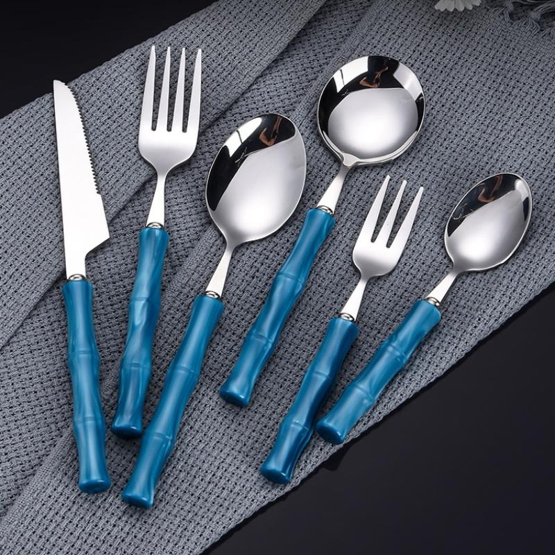 ชุดช้อนส้อมสแตนเลส 304 ด้ามไม้ - Bamboo Cutlery บทวิจารณ์และราคา